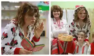 Петя Дикова чете  книжки в забавачка