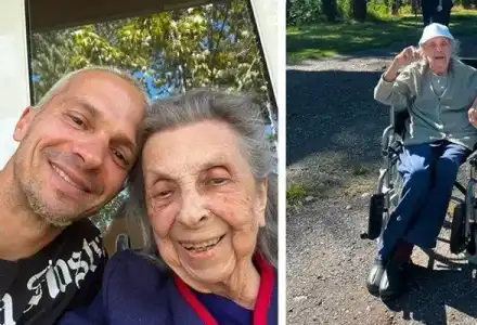 Бабата на Део влезе в дом