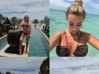 Гери Никол пече яка дупара на плажа