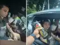 "Моля ви, моля ви, моля ви!": Заснеха пловдивчанин с условни присъди с райски газ зад волана (видео)