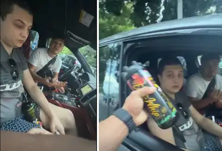 "Моля ви, моля ви, моля ви!": Заснеха пловдивчанин с условни присъди с райски газ зад волана (видео)