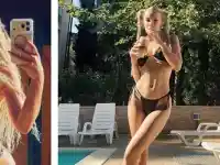 Симона от "Капките" на плажа: Шокираща фотосесия с тигрица!