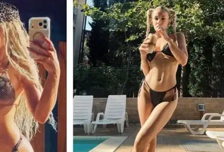Симона от "Капките" на плажа: Шокираща фотосесия с тигрица!