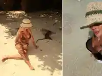 Сузанита предизвика фурор с горещо видео по монокини!