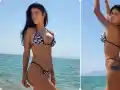 Шок! Бившата на Джизъса с нов татус на плажа!