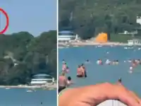 Шок на плажа в Геленджик: Дрон взриви семействата на почиващите!