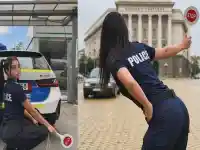 Шок! Фалшива секси полицайка взривява мрежата със скандални снимки!