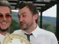 Евгени Минчев изненада Любо Киров с букет