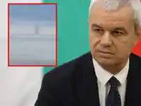 Костадин Костадинов публикува видео с горящ кораб край Калиакра